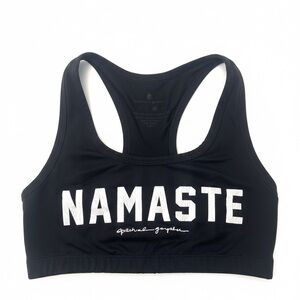 Spiritual Gangster Black 'Namaste' Sports Bra